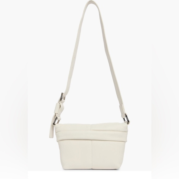 AllSaints Colette Leather Crossbody Bag – Pampus White, Brand New With Ta - Picture 2 of 16